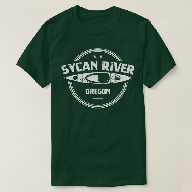 Camiseta Sycan River Oregon Kayaking (Frente do Design)