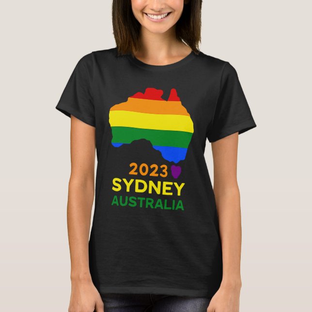 Camiseta Sydney Australia Gay and Lesbian Pride (Frente)