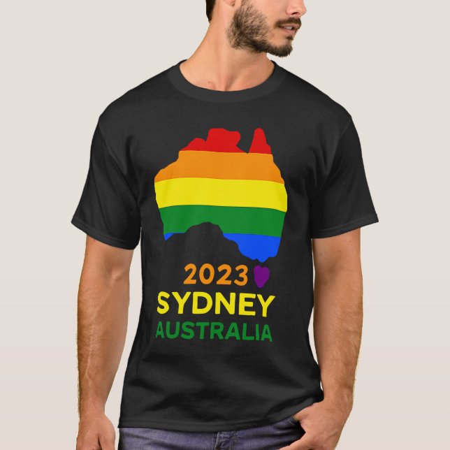 Camiseta Sydney Australia Gay and Lesbian Pride (Frente)
