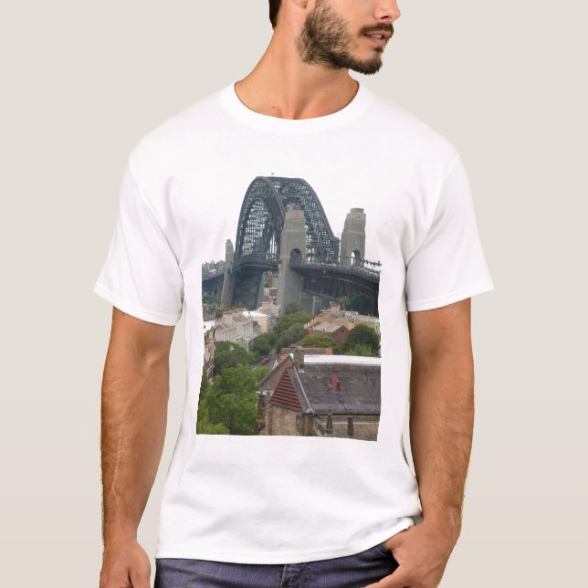 Camiseta Sydney, Austrália. Harbour Bridge. (Frente)