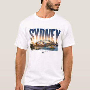 Camiseta Sydney Austrália Harbour Bridge Costa do Pacífico