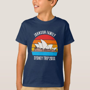 Camiseta Sydney Austrália Opera House Trip Custom Kids