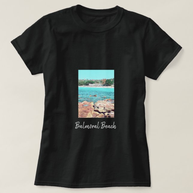 Camiseta Sydney Balmoral Beach retro Bathers Pavillion (Frente do Design)