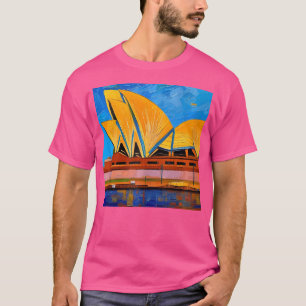 Camiseta Sydney Opera House I Love Austrália Cultural Icon