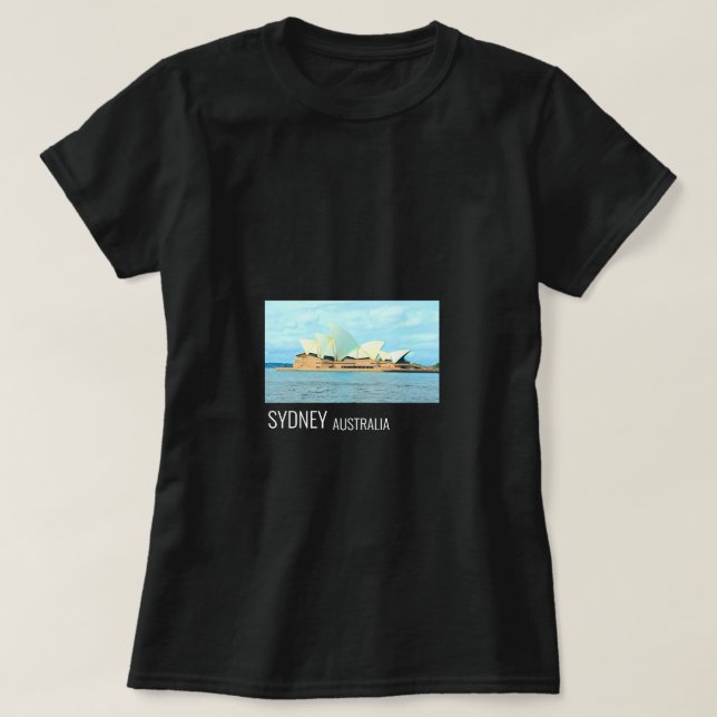 Camiseta Sydney Opera House viagem australiano (Frente do Design)