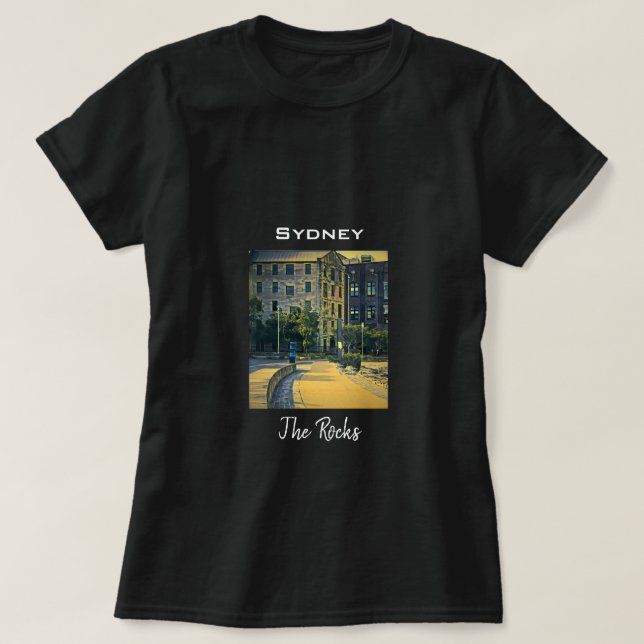 Camiseta Sydney The Rocks - viagem cênico (Frente do Design)