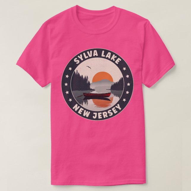 Camiseta Sylva Lake New Jersey Sunset (Frente do Design)