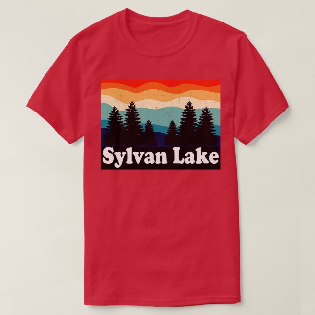 Camiseta Sylvan Lake Colorado Retro (Frente do Design)