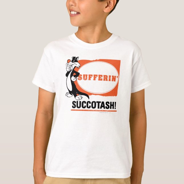 Camiseta SYLVESTER™ Sofrendo com o Succotash! (Frente)