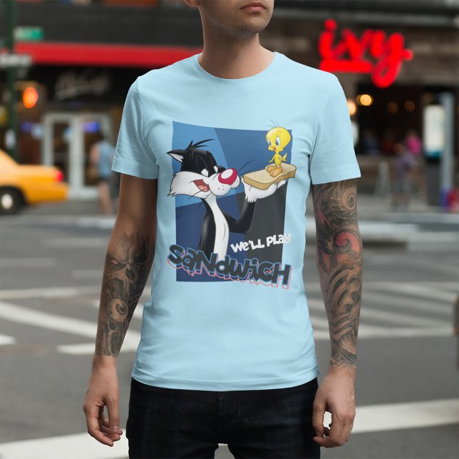 Camiseta SYLVESTER™ & TWEETY™ "Nós vamos jogar sanduíche" (Criador carregado)