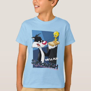 Camiseta SYLVESTER™ & TWEETY™ "Nós vamos jogar sanduíche"
