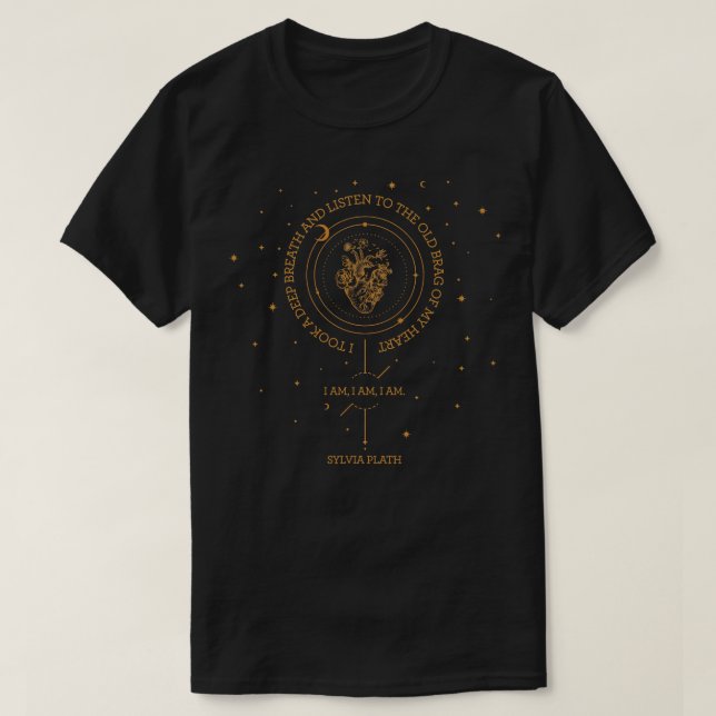 Camiseta Sylvia Plath (Frente do Design)