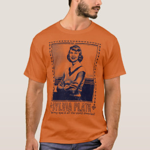 Camiseta Sylvia Plath Retro Fan Art Design 1