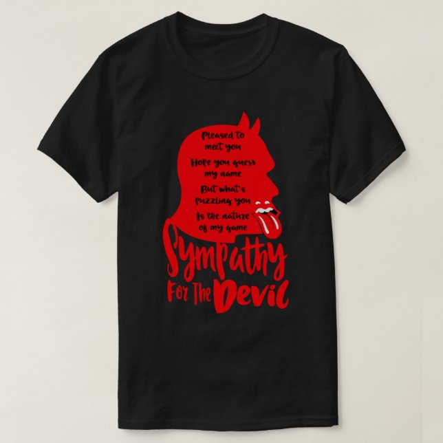 Camiseta Sympathy For The Devil T-Shirt (Frente do Design)