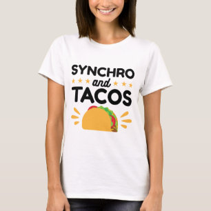 Camiseta Synchro Nadador Sincronizado e Tacos