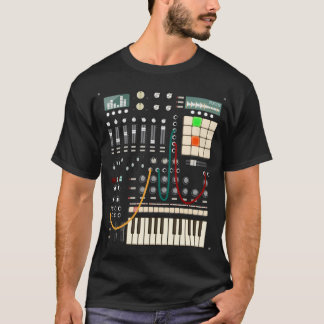 Camiseta Synthesizer E Máquina De Tambor Por Mewzeek T