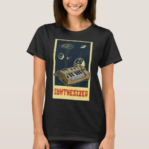 Camiseta Synthesizer Synth - Músicos Eletrônicos do Teclado