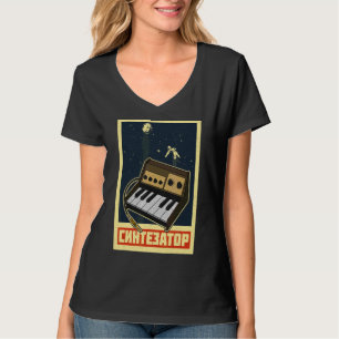 Camiseta Synthesizer Synth - Músicos Eletrônicos do Teclado