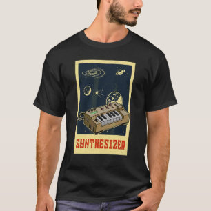 Camiseta Synthesizer Synth - Músicos Eletrônicos do Teclado