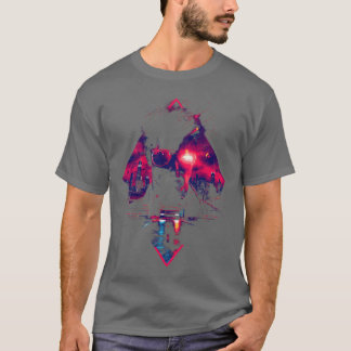 Camiseta Synthwave Man Retro Car City Vaporwave 90s family 