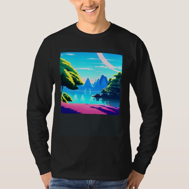 Camiseta Synthwave outrun retrowave futuresynth sci fi  17 (Frente)