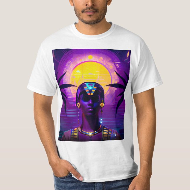 Camiseta Synthwave Pharaoh (Frente)
