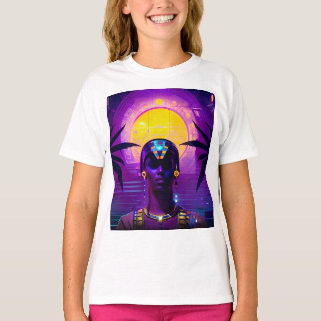 Camiseta Synthwave Pharaoh (Frente)