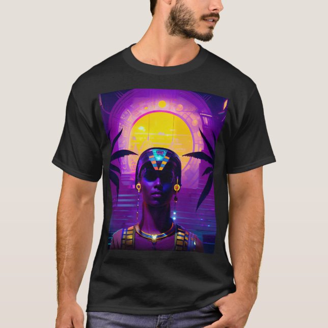 Camiseta Synthwave Pharaoh (Frente)