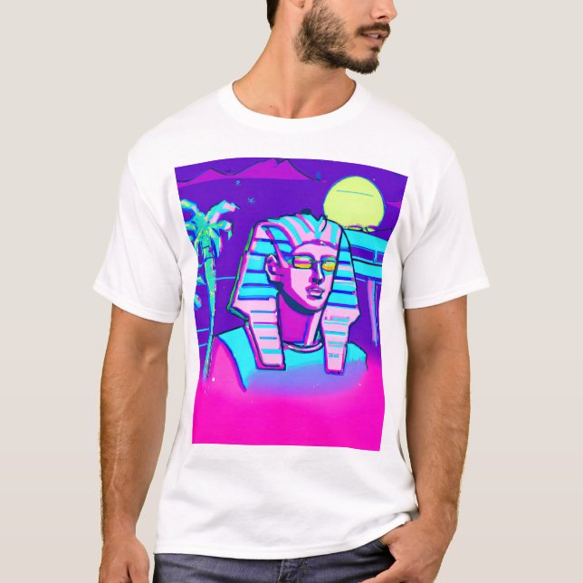 Camiseta Synthwave Pharaoh (Frente)