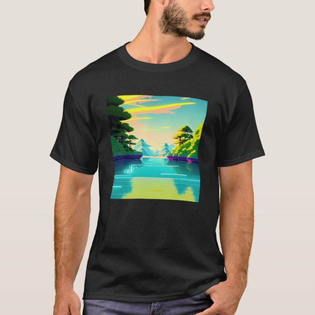 Camiseta Synthwave ultrun retrowave futuresynsci fi 3 (Frente)