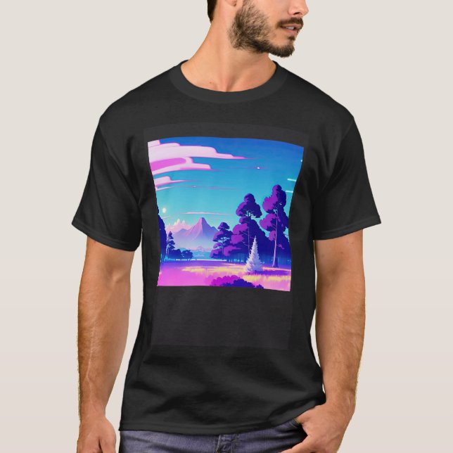 Camiseta Synthwave ultrun retrowave futuresynth sci fi 13 (Frente)
