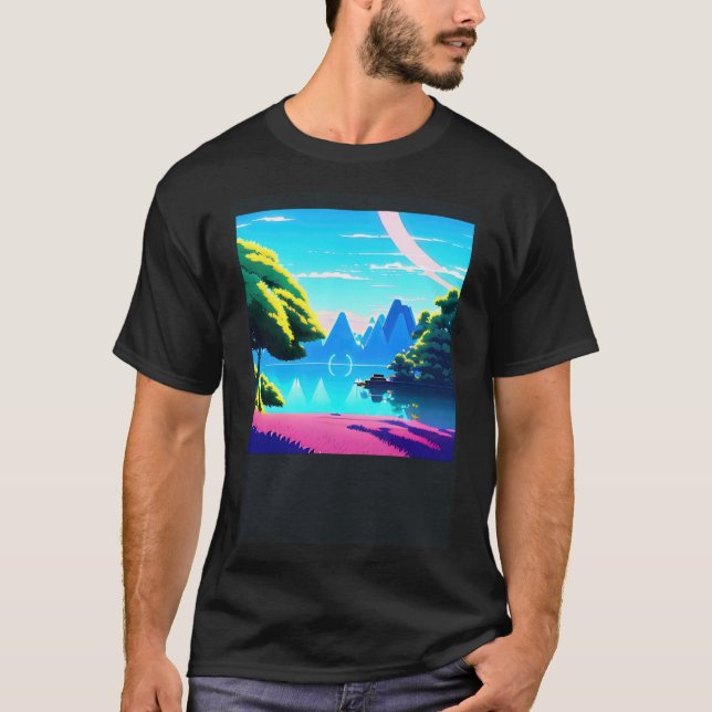 Camiseta Synthwave ultrun retrowave futuresynth sci fi 17 (Frente)