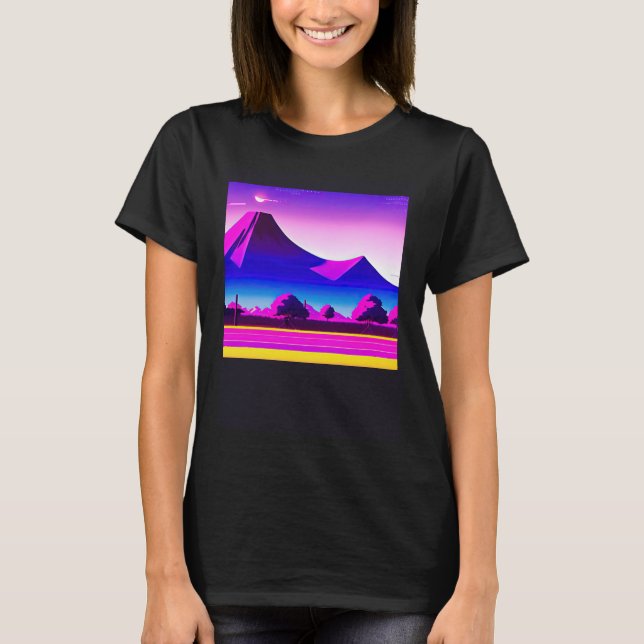 Camiseta Synthwave ultrun retrowave futuresynth sci fi 28 (Frente)