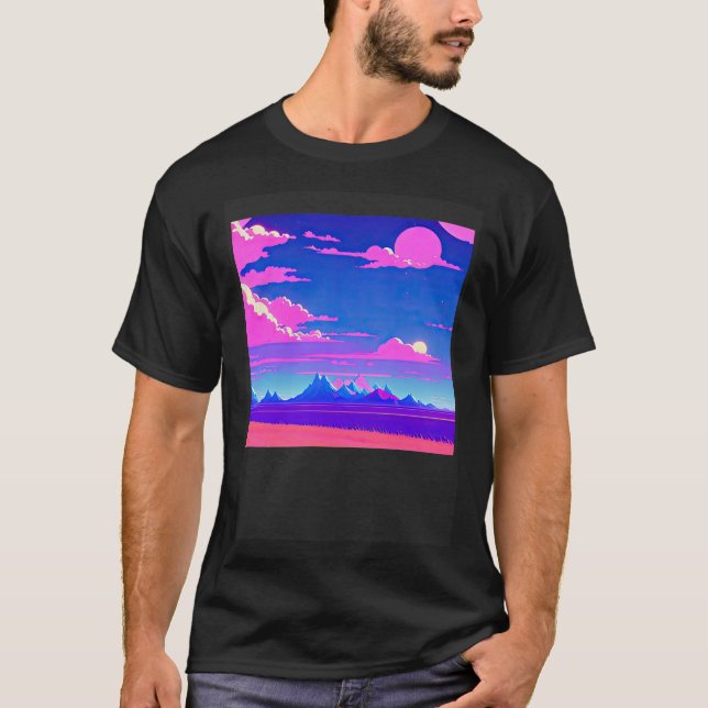 Camiseta Synthwave ultrun retrowave futuresynth sci fi 51 (Frente)