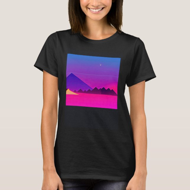Camiseta Synthwave ultrun retrowave futuresynth sci fi 52 (Frente)