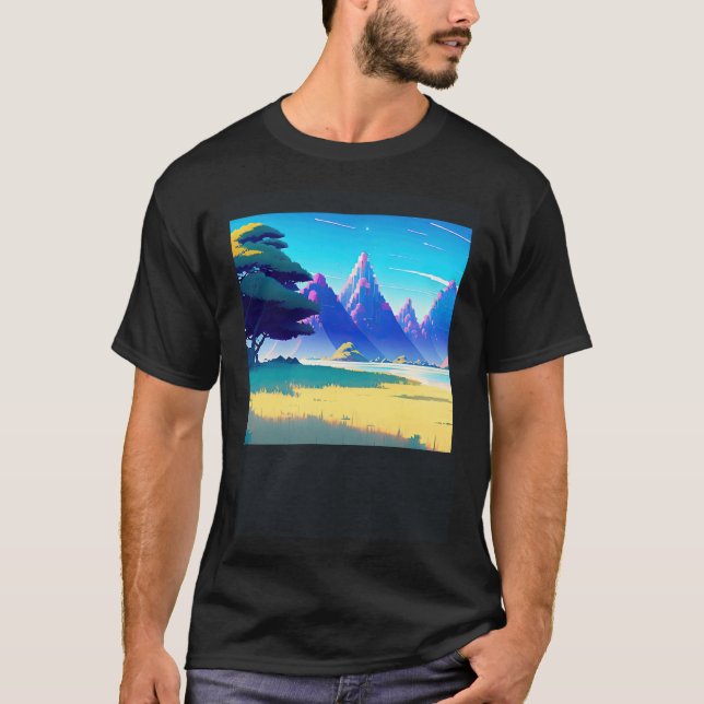 Camiseta Synthwave ultrun retrowave futuresynth sci fi 53 (Frente)
