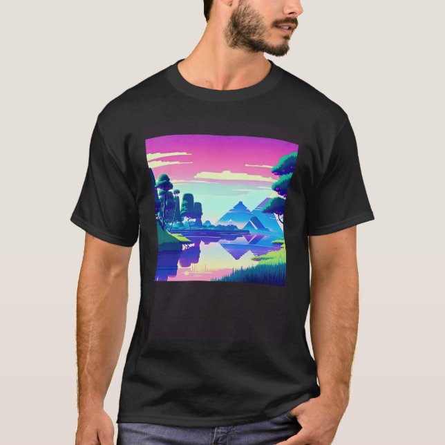 Camiseta Synthwave ultrun retrowave futuresynth sci fi 81 (Frente)