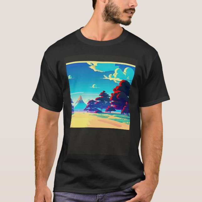 Camiseta Synthwave ultrun retrowave futuresynth sci fi 88 (Frente)