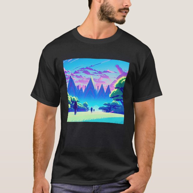 Camiseta Synthwave ultrun retrowave futuresynth sci fi 89 (Frente)