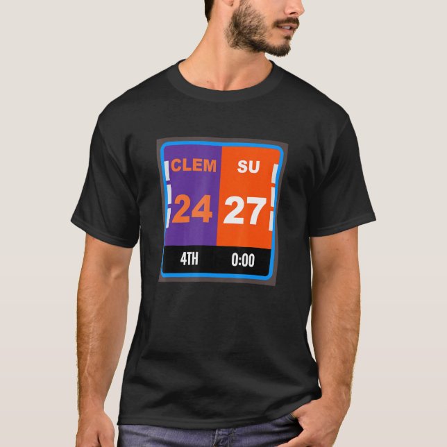 Camiseta Syracuse Fan Scoreboard Futebol Clemson Sc (Frente)