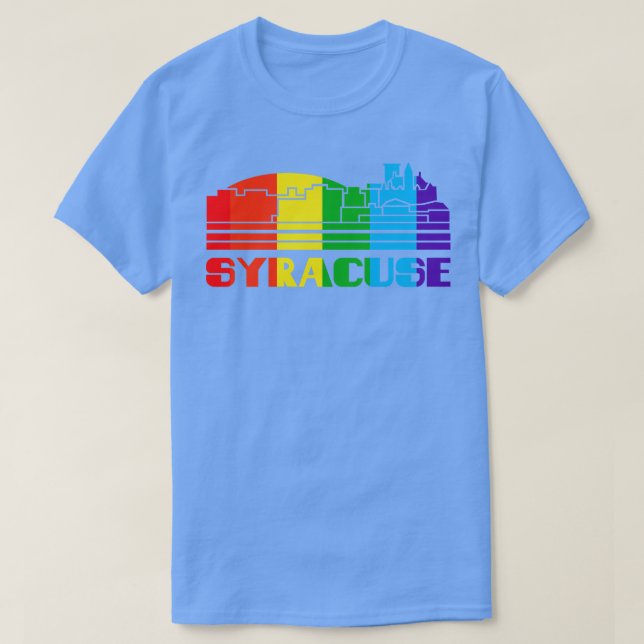 Camiseta Syracuse Pride Syracuse Gift LGBT Suporte LGBTQ (Frente do Design)