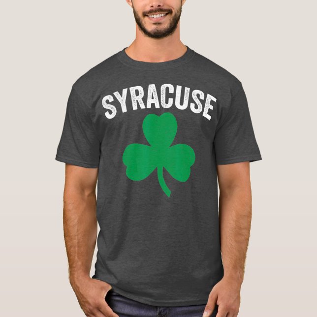 Camiseta Syracuse St Patricks Day Parade Irish Shamrock (Frente)