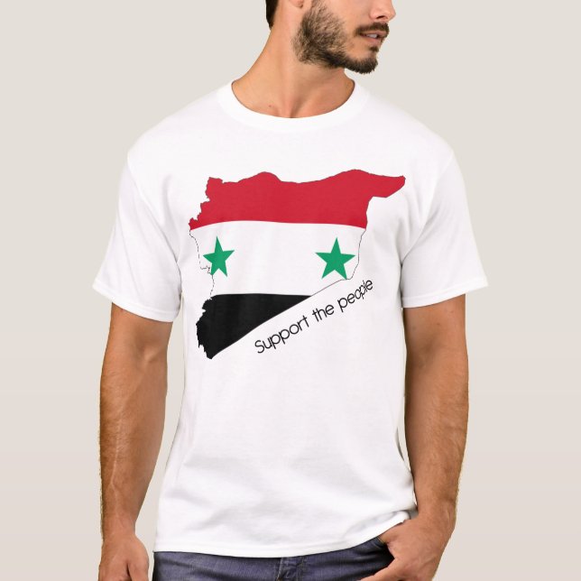 Camiseta Syria - apoie as pessoas (Frente)