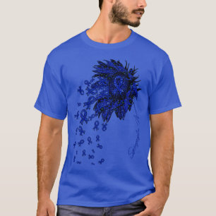 Camiseta Syringomyelia Awarness Flores de fita de girassol