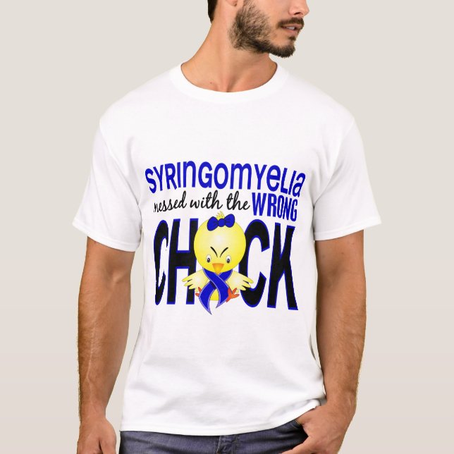 Camiseta Syringomyelia sujou com pintinho errado (Frente)