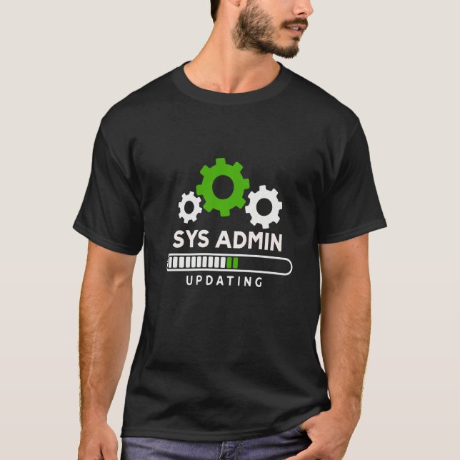 Camiseta Sys Admin Computer Programmer Codificação de Infor (Frente)