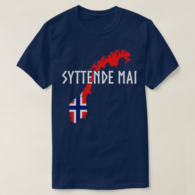 Camiseta Syttende Mai norwegian Noruega (Frente do Design)