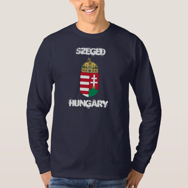 Camiseta Szeged, Hungria com brasão (Frente)