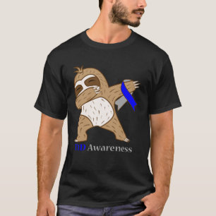 Camiseta T1D Diabetes Sensibilização Fita Dabbing Sloth War