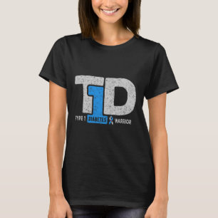 Camiseta T1d Diabetes Tipo 1 Guerreiro Conscientização Diab